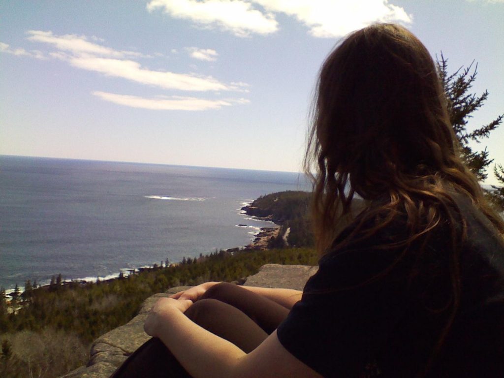 Heather hiking