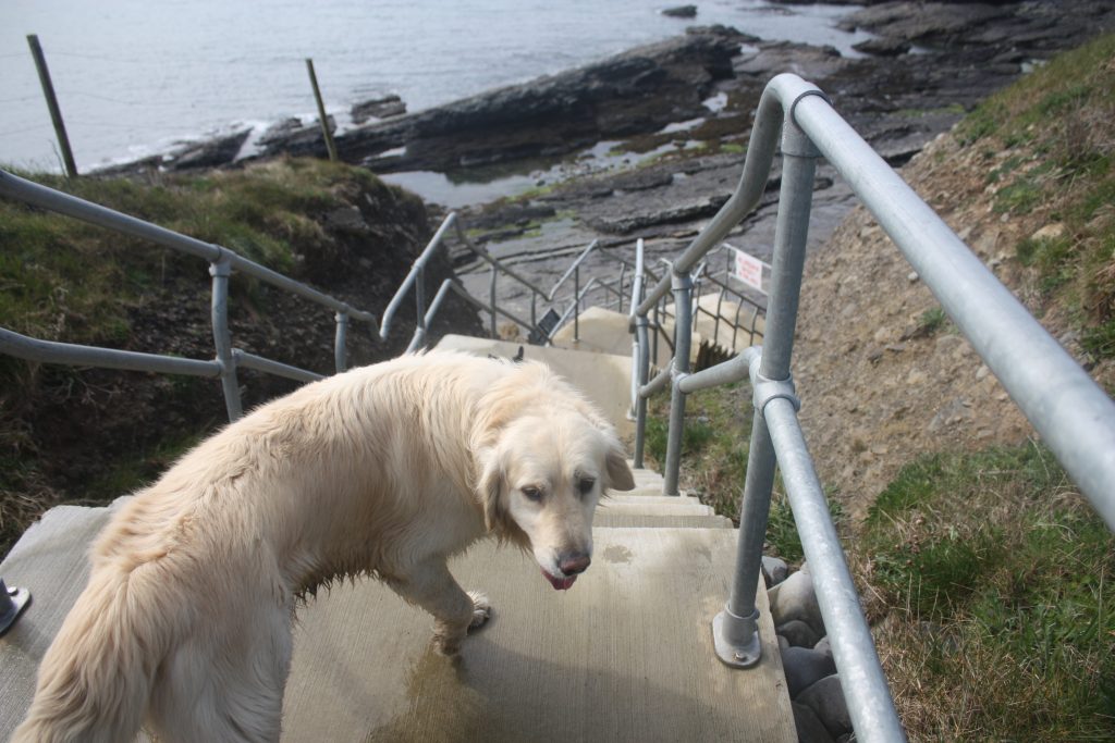 steps at Kerins Hole