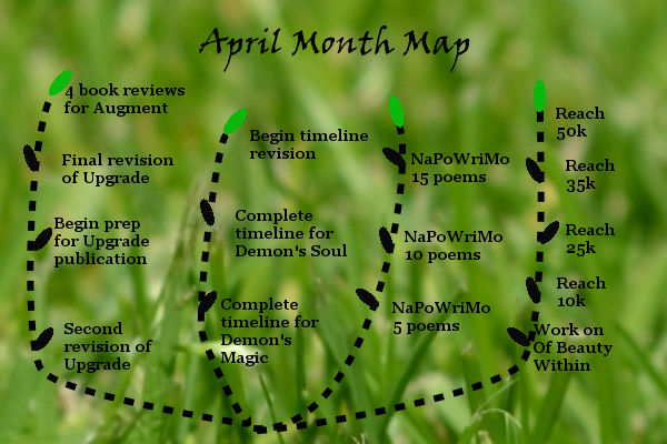 Ensign’s Log, Entry 15: April Month Map and 2016 Writing Goals Update