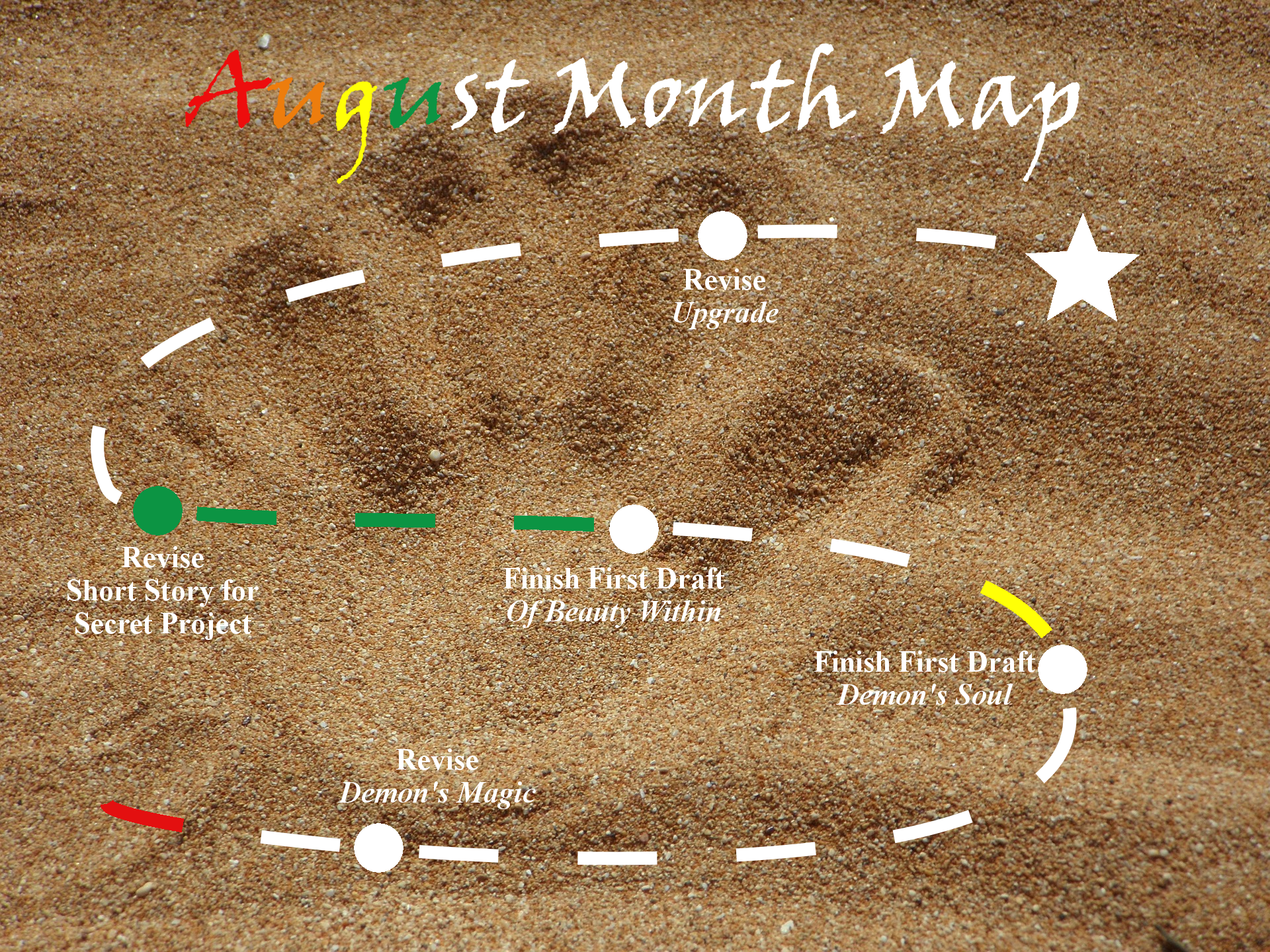 Ensign’s Log, Entry 28: August Month Map–Week 1